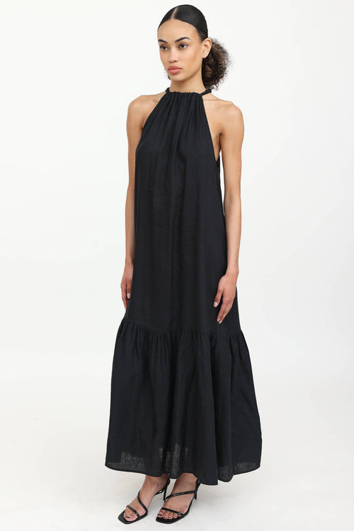 Asceno Linen Maxi Dress