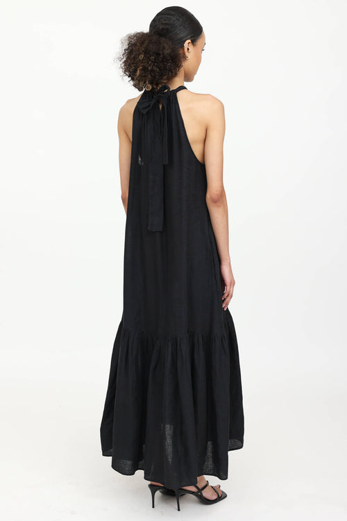 Asceno Linen Maxi Dress