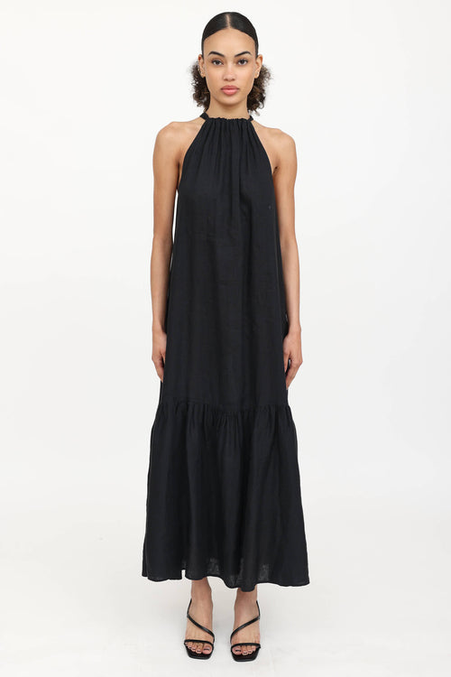 Asceno Linen Maxi Dress