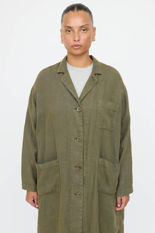 Aspesi Linen Oversized Coat