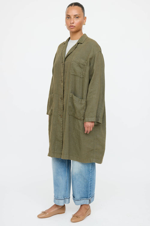 Aspesi Linen Oversized Coat