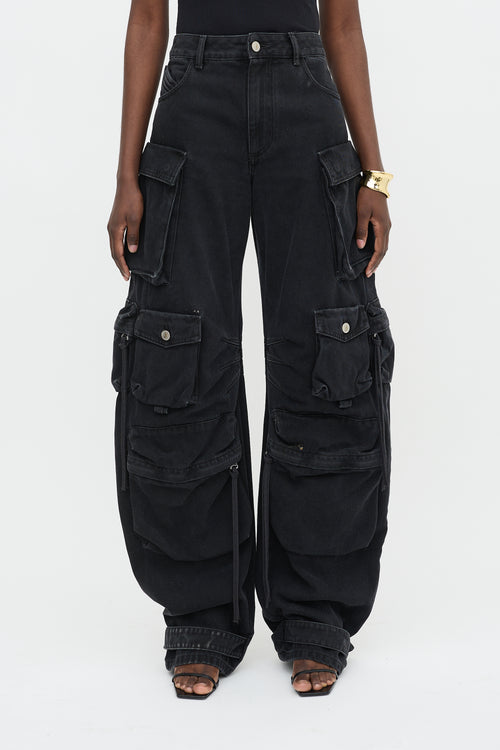 The Attico Denim Cargo Pant