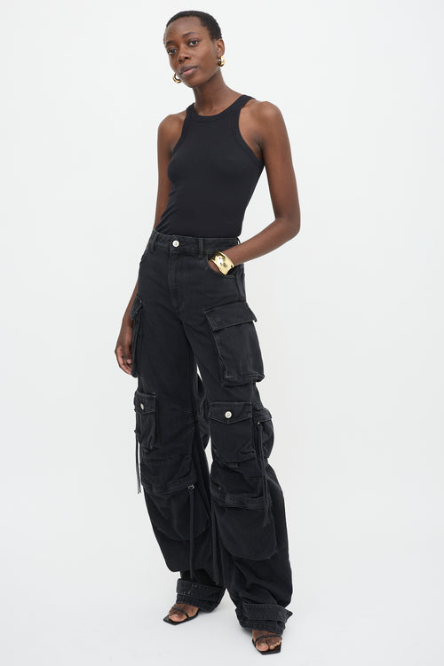 The Attico Denim Cargo Pant