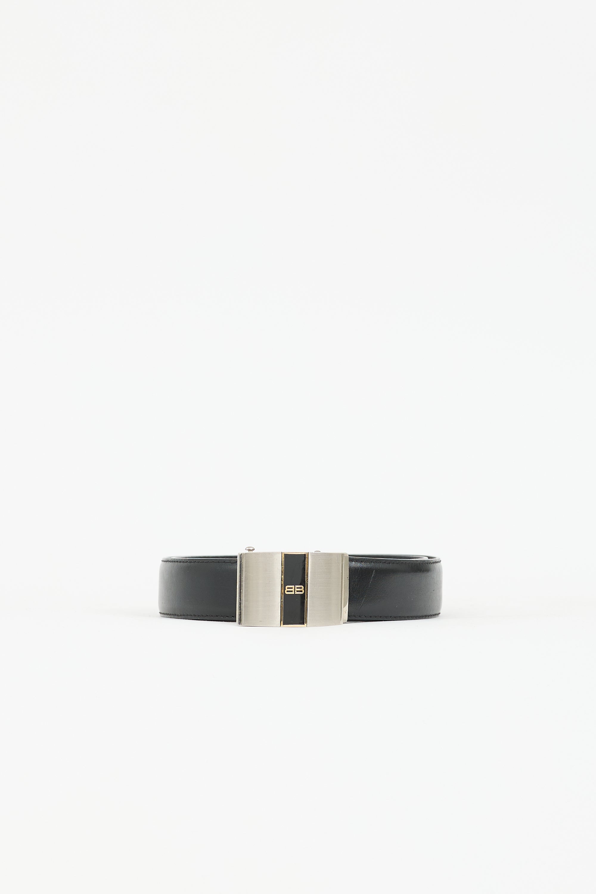 Balenciaga Leather BB Belt