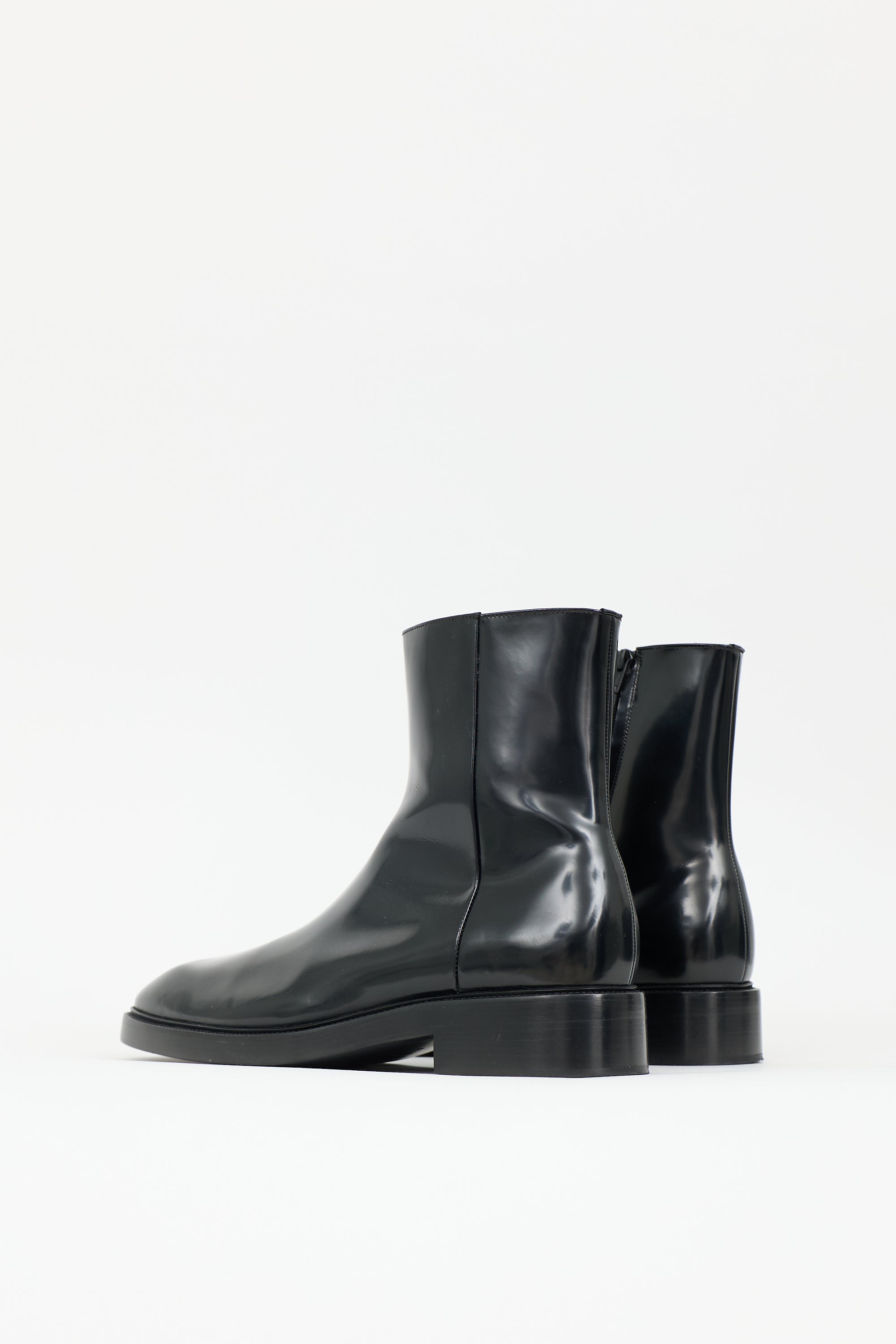 Balenciaga Leather Logo Boot