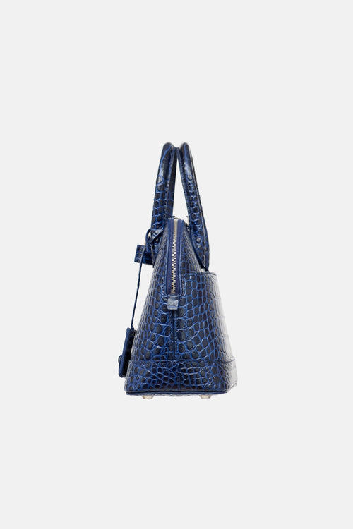 Balenciaga Embossed Leather Small Ville Bag