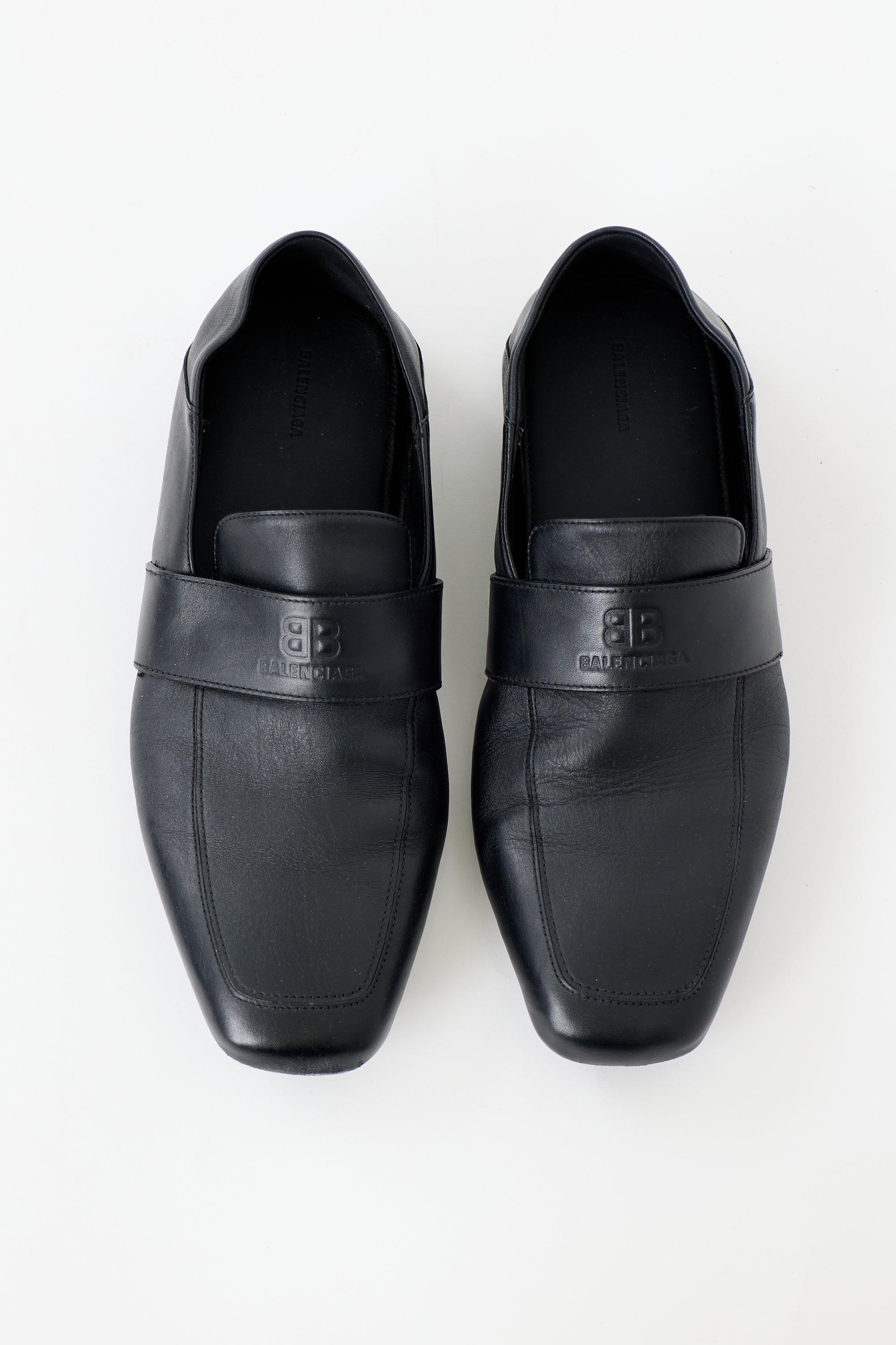 Balenciaga Leather City BB Loafer