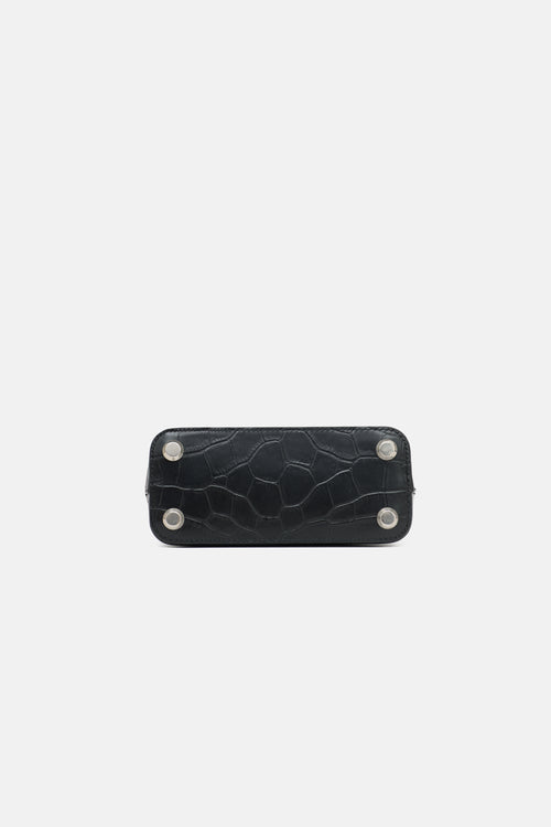 Balenciaga Embossed Leather Mini Ville Bag