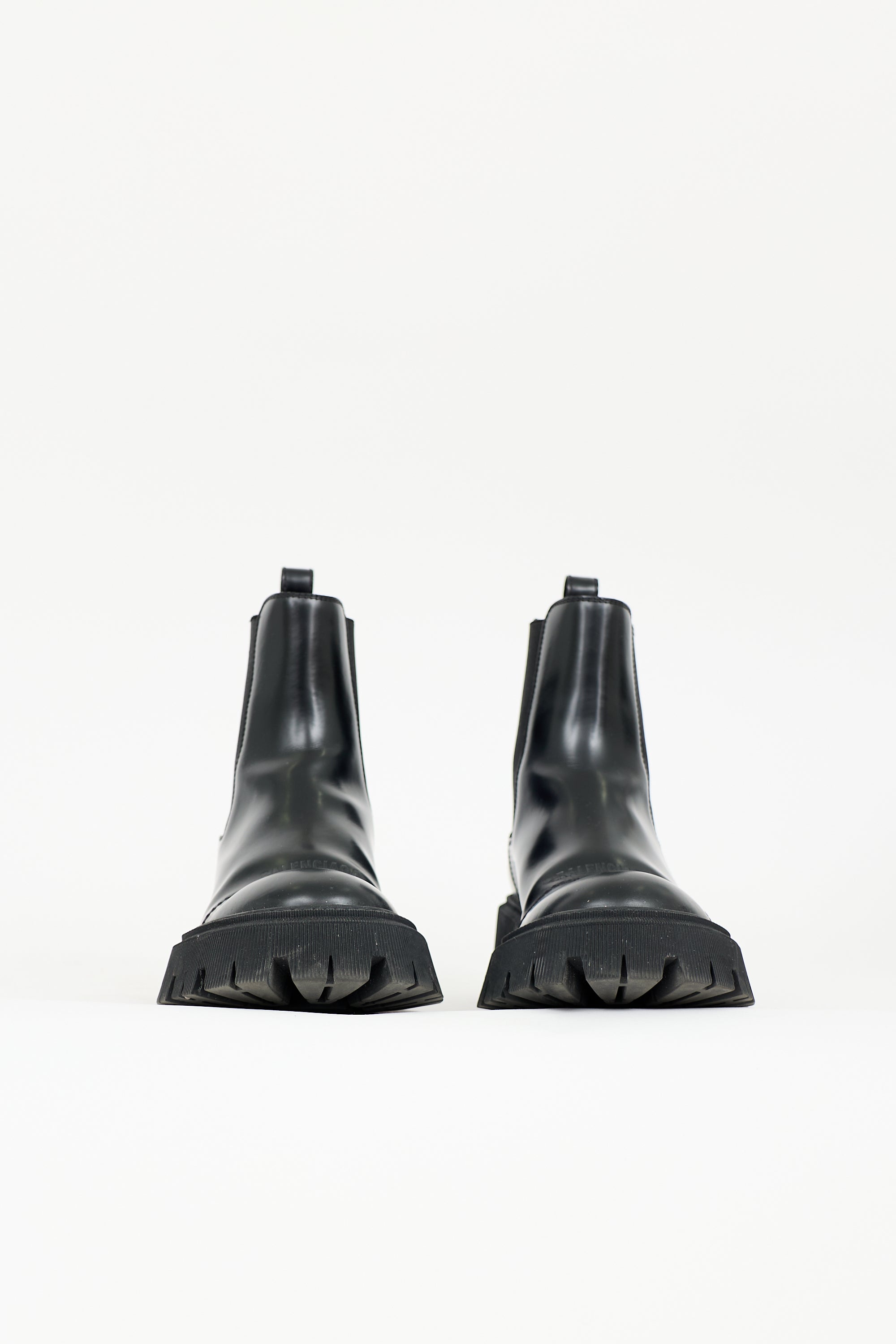 Balenciaga Leather Tractor Boot