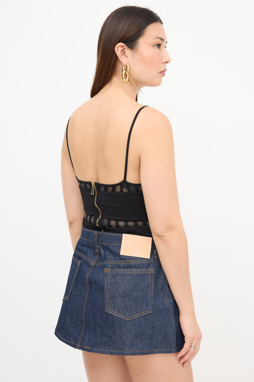 Balmain Stripe Panelled Bodysuit