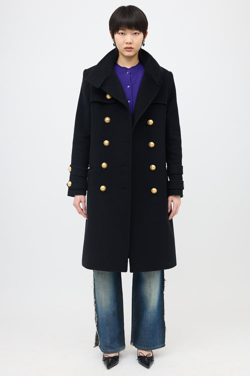 Balmain Wool & Cashmere Coat