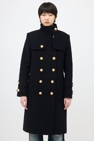 Balmain Wool & Cashmere Coat
