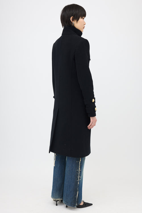 Balmain Wool & Cashmere Coat