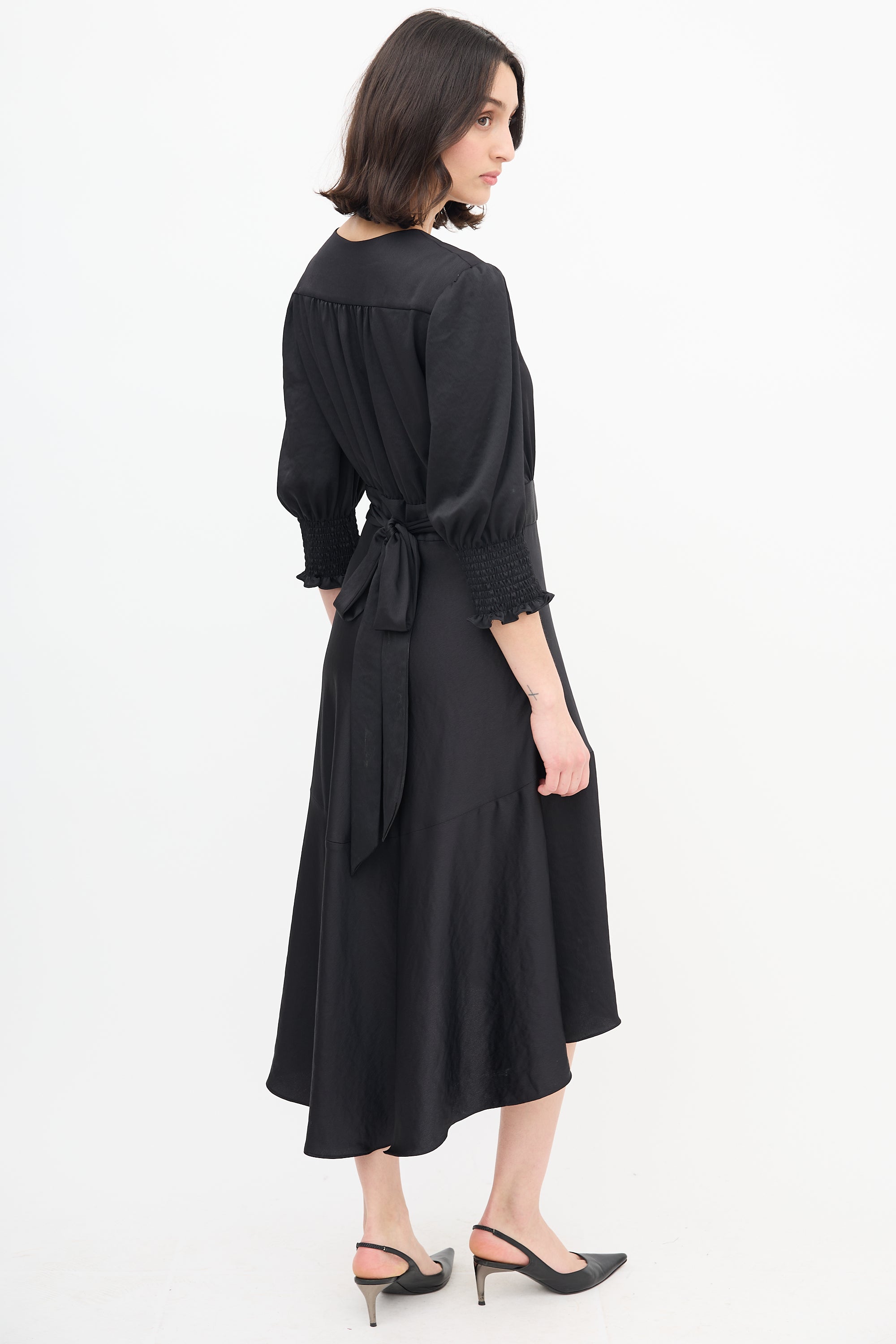 Ba&sh Hi-Low Wrap Dress