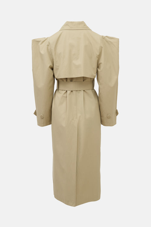 Beaufille Pointed Shoulder Trench Coat