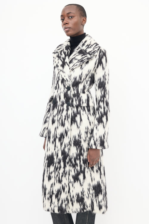 Beaufille Black & White Double Breasted Coat