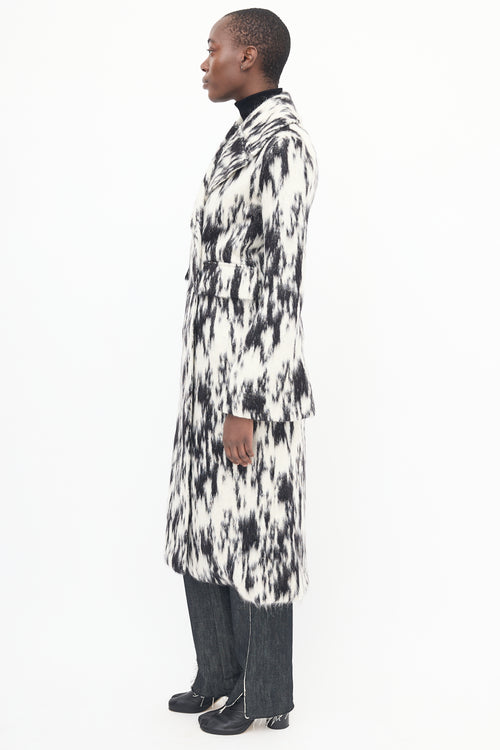 Beaufille Black & White Double Breasted Coat