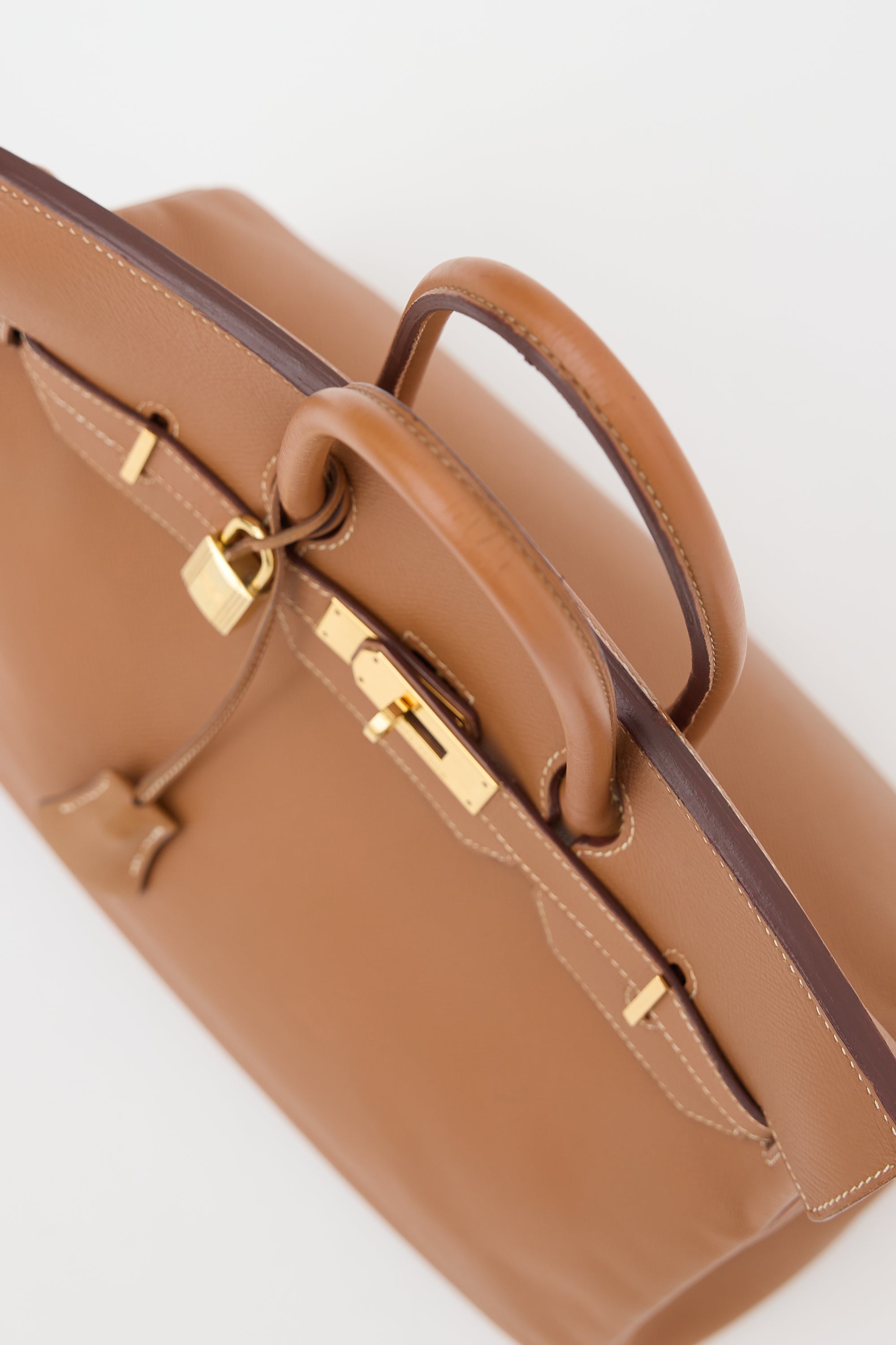 Hermès 2001 Gold Courchevel HAC 32 Bag