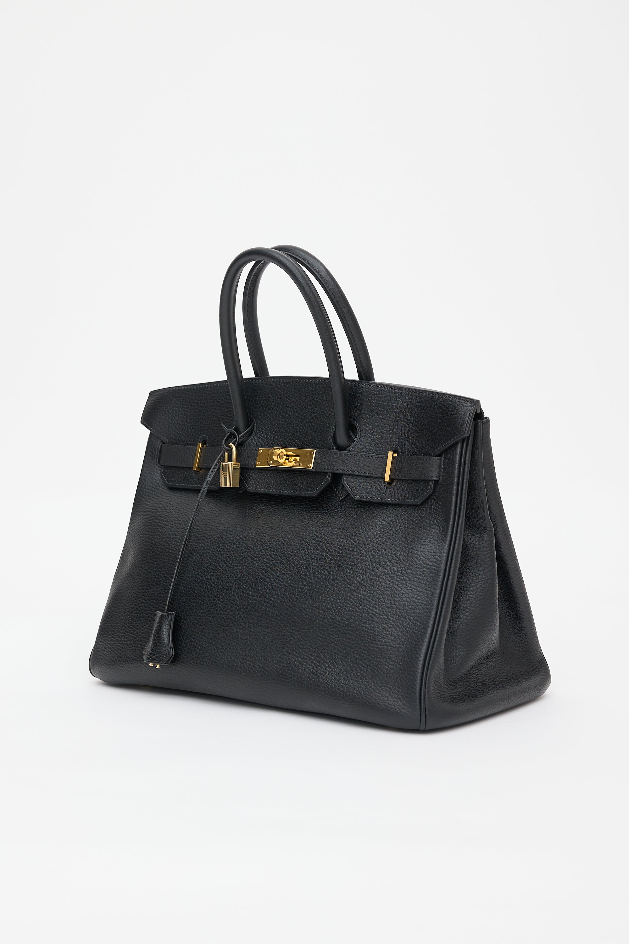 Hermès 2001 Noir Ardennes Birkin 35 Bag
