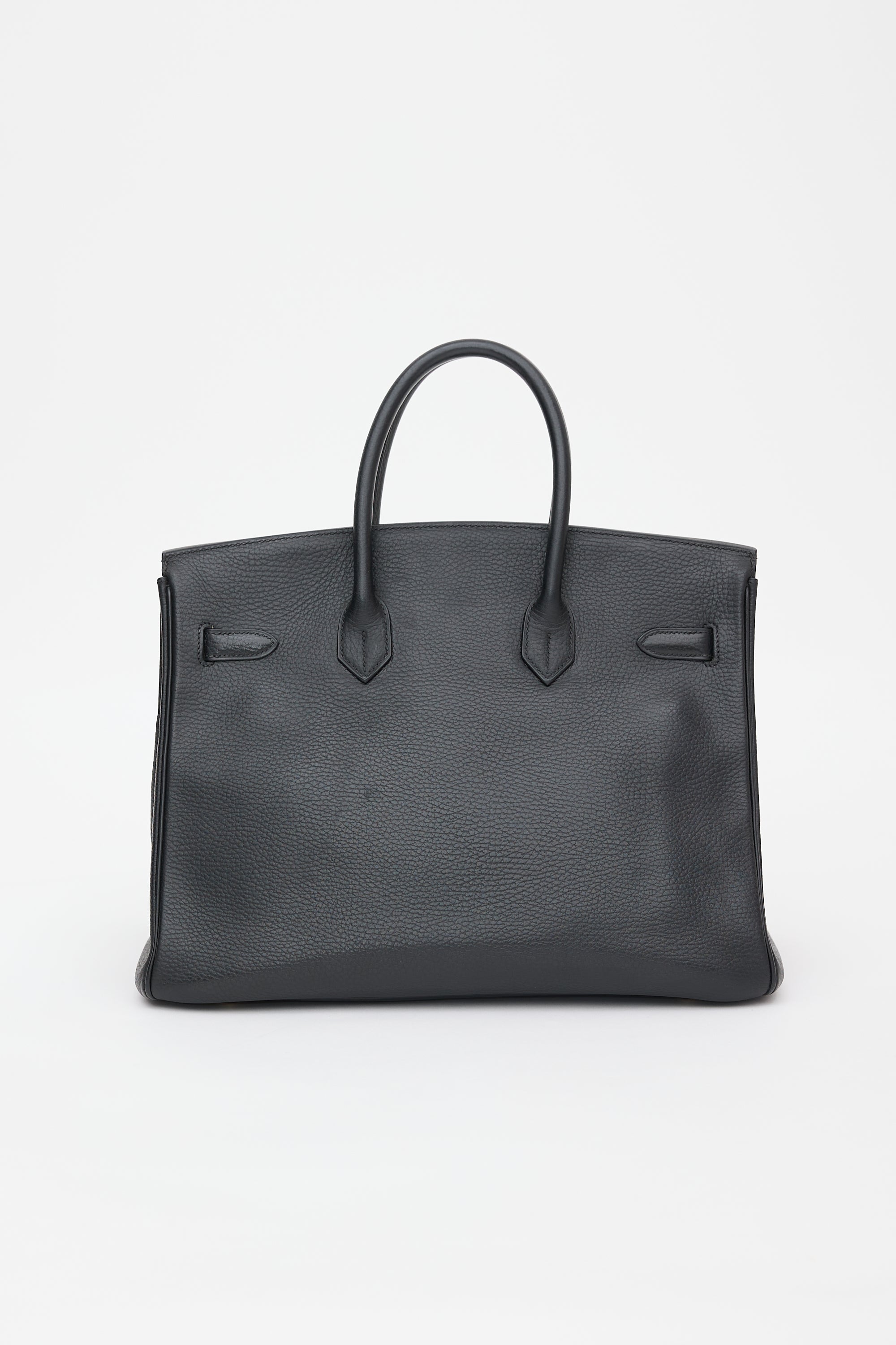 Hermès 2001 Noir Ardennes Birkin 35 Bag