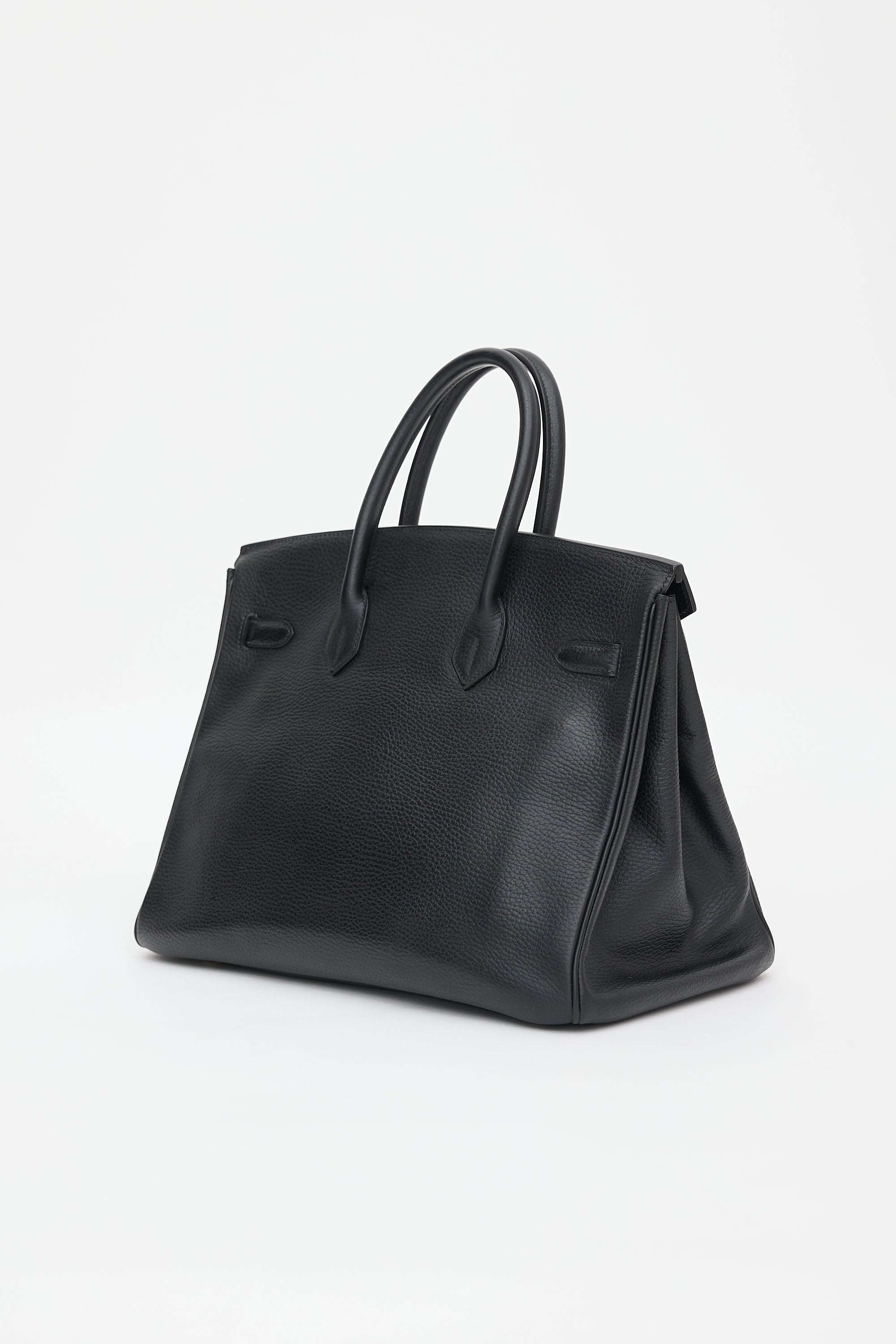 Hermès 2001 Noir Ardennes Birkin 35 Bag