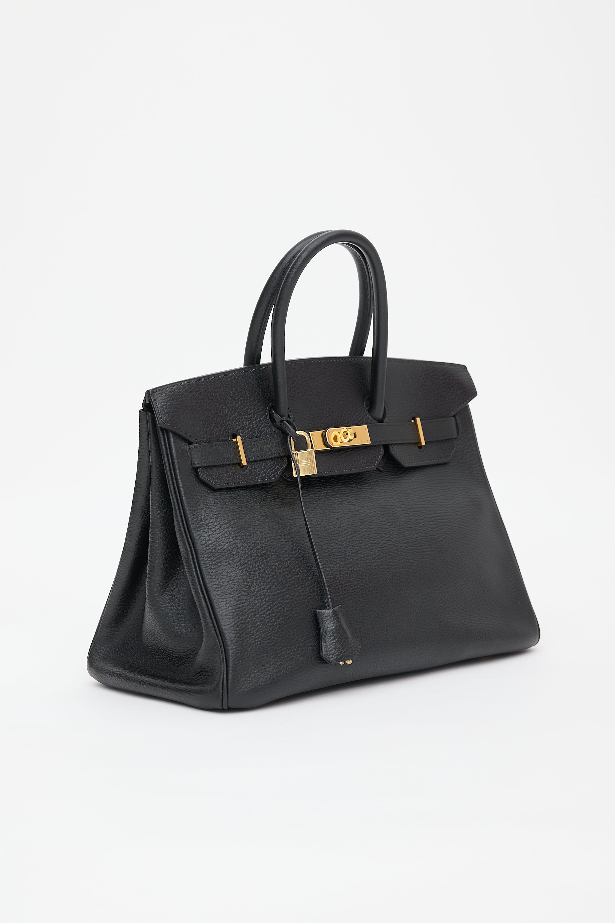 Hermès 2001 Noir Ardennes Birkin 35 Bag