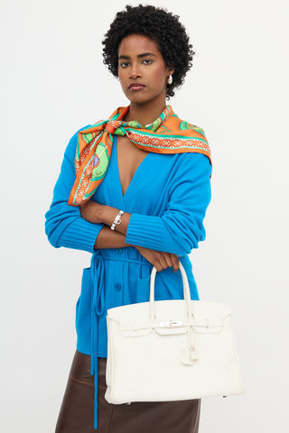 Hermès 2010 Blanc Swift Birkin 35 Bag