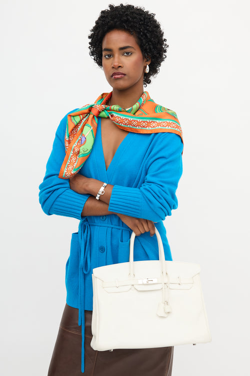 Hermès 2010 Blanc Swift Birkin 35 Bag