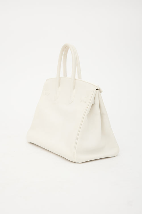 Hermès 2010 Blanc Swift Birkin 35 Bag