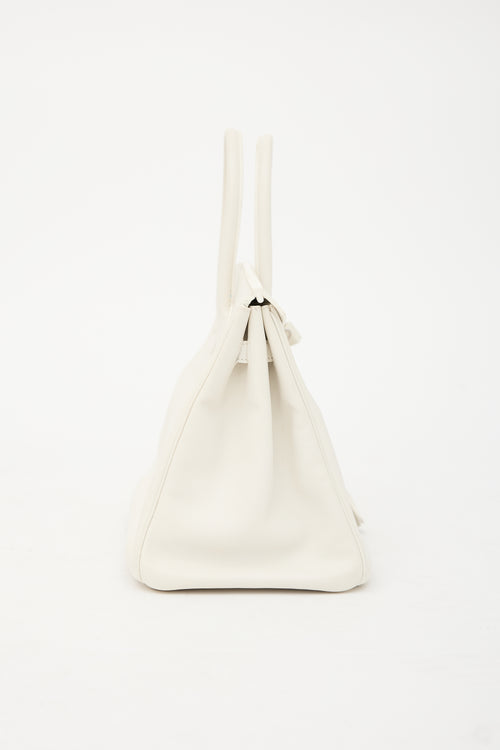 Hermès 2010 Blanc Swift Birkin 35 Bag