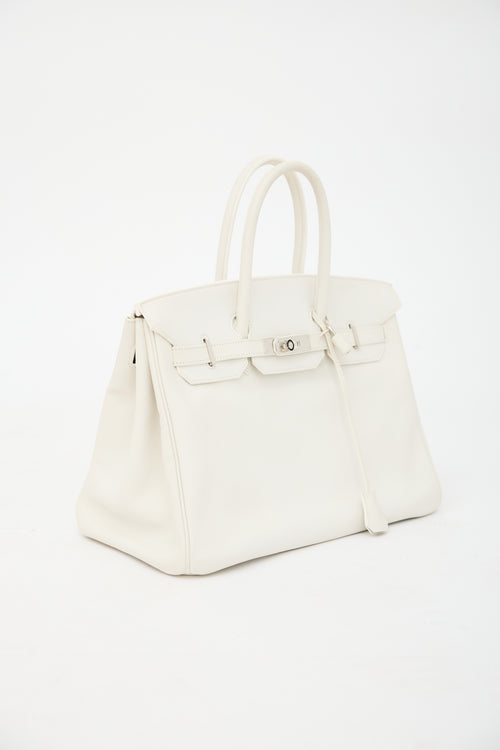 Hermès 2010 Blanc Swift Birkin 35 Bag