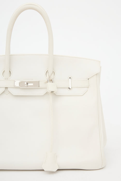 Hermès 2010 Blanc Swift Birkin 35 Bag