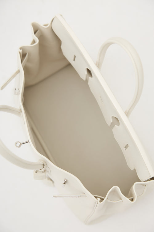 Hermès 2010 Blanc Swift Birkin 35 Bag