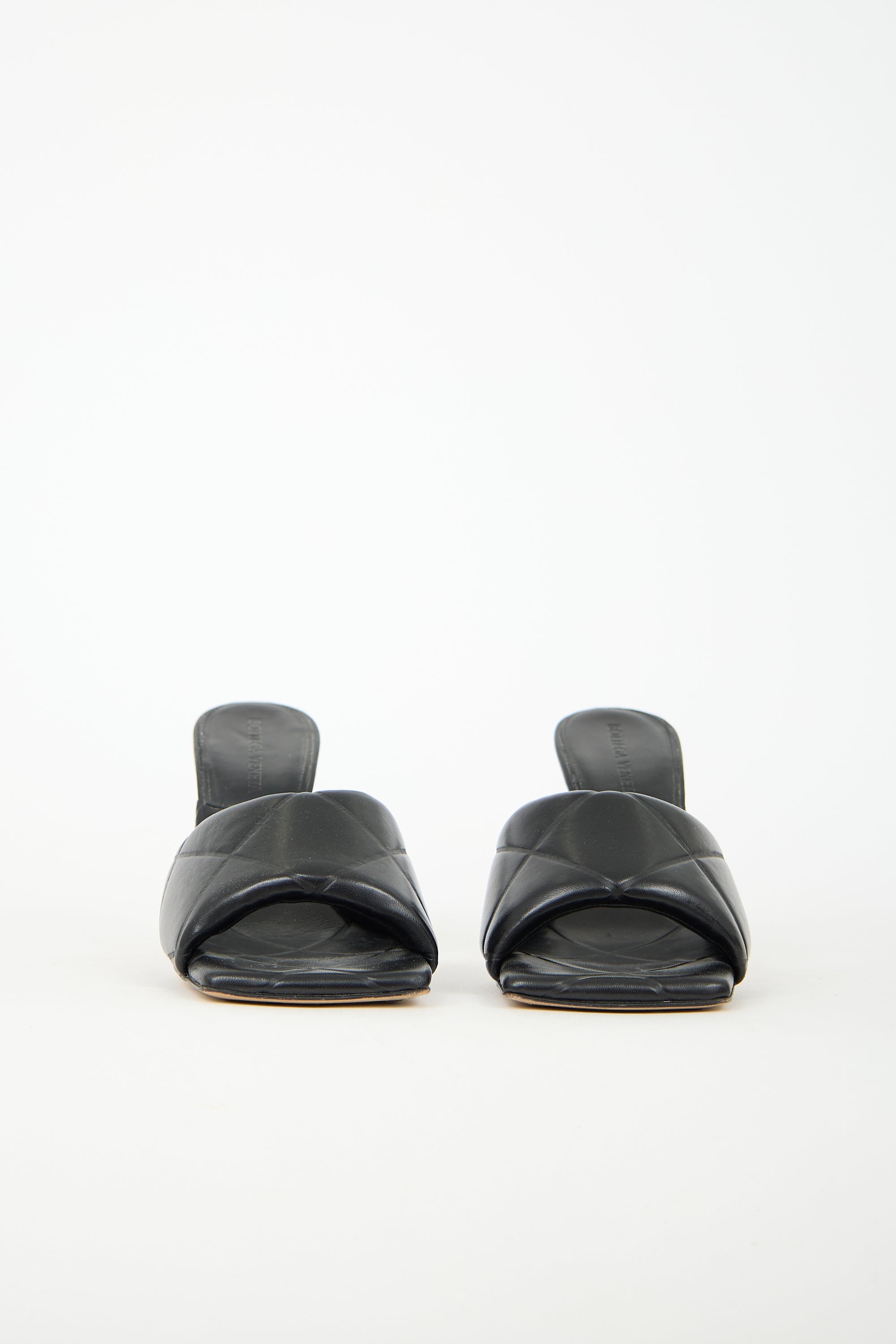 Bottega Veneta Padded Leather Rubber Lido Mule
