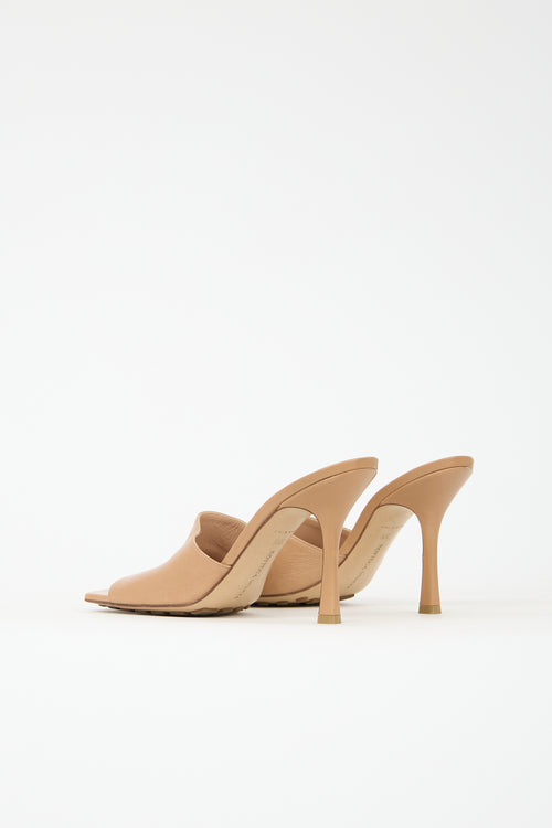 Bottega Veneta Leather Stretch Mule