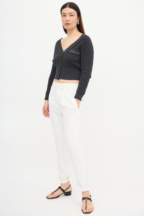 Brunello Cucinelli Linen Tapered Trouser