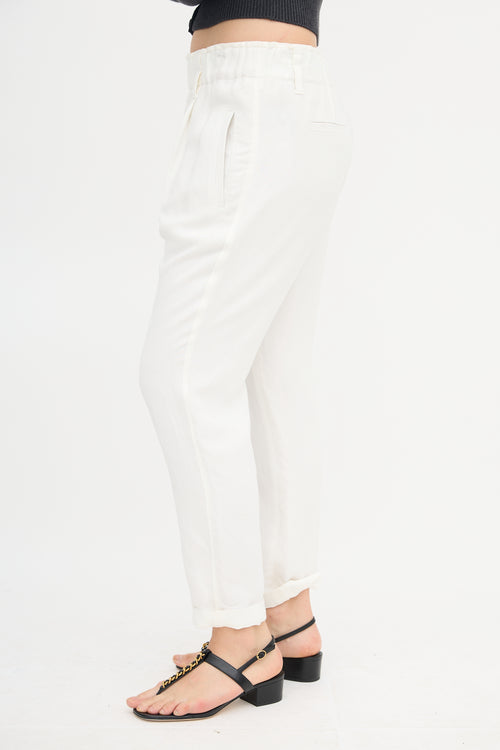 Brunello Cucinelli Linen Tapered Trouser