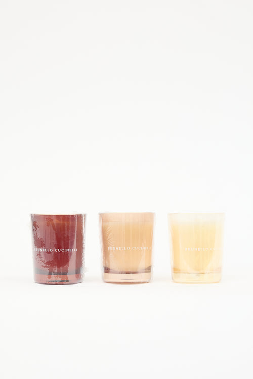 Brunello Cucinelli Scented Mini Candle Set