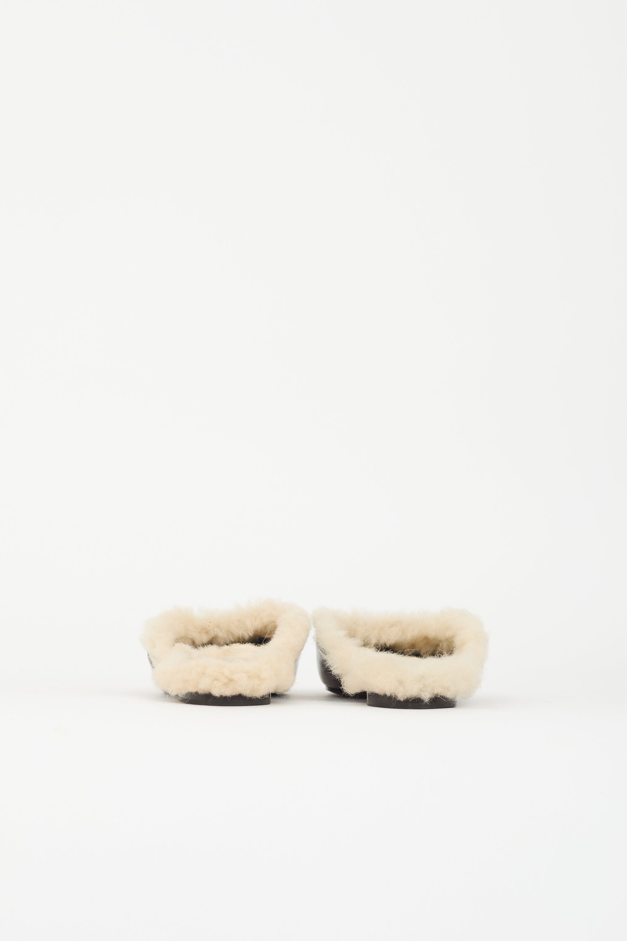 Brunello Cucinelli Shearling & Monili Mule