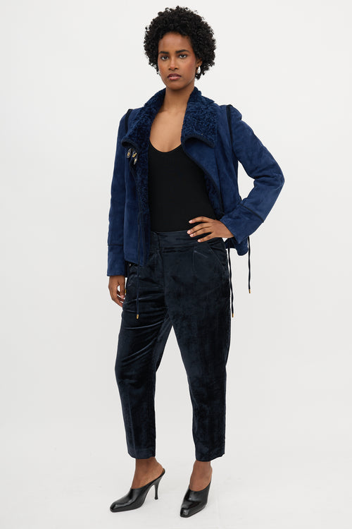 Brunello Cucinelli Velvet Tapered Trouser