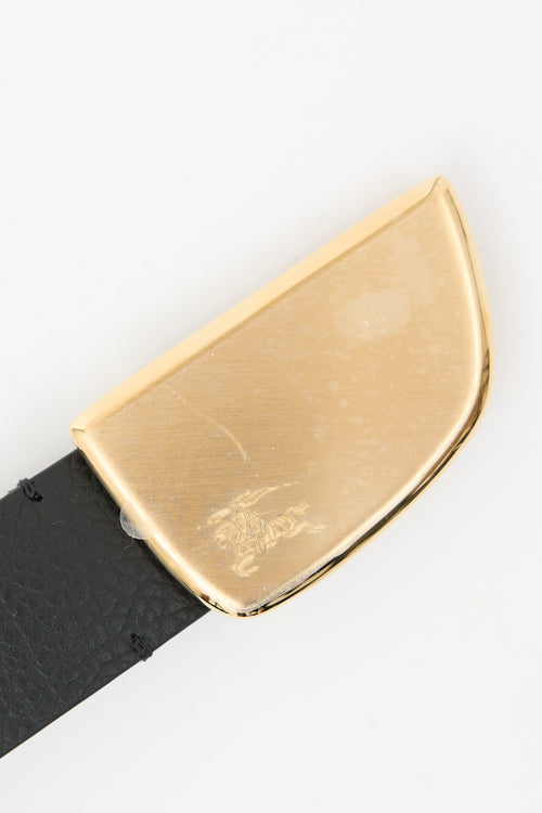 Burberry Leather EKD Belt