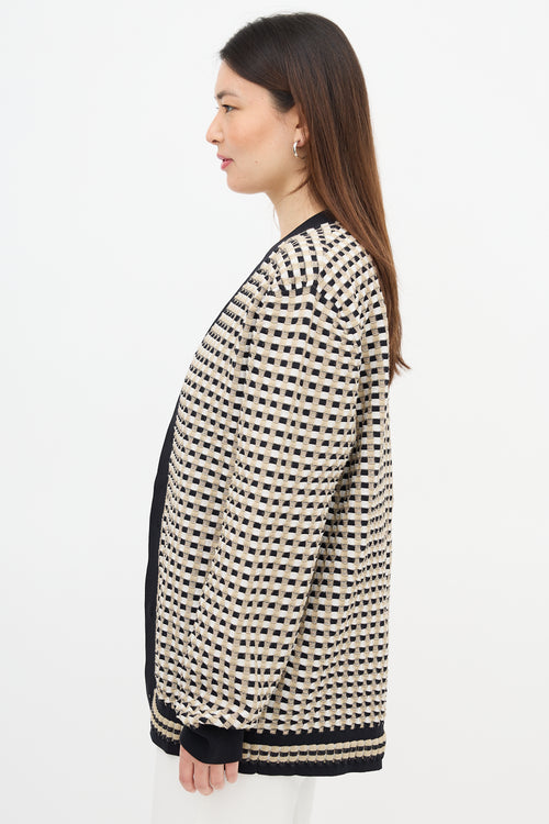 Burberry Checkered Jacquard Cardigan