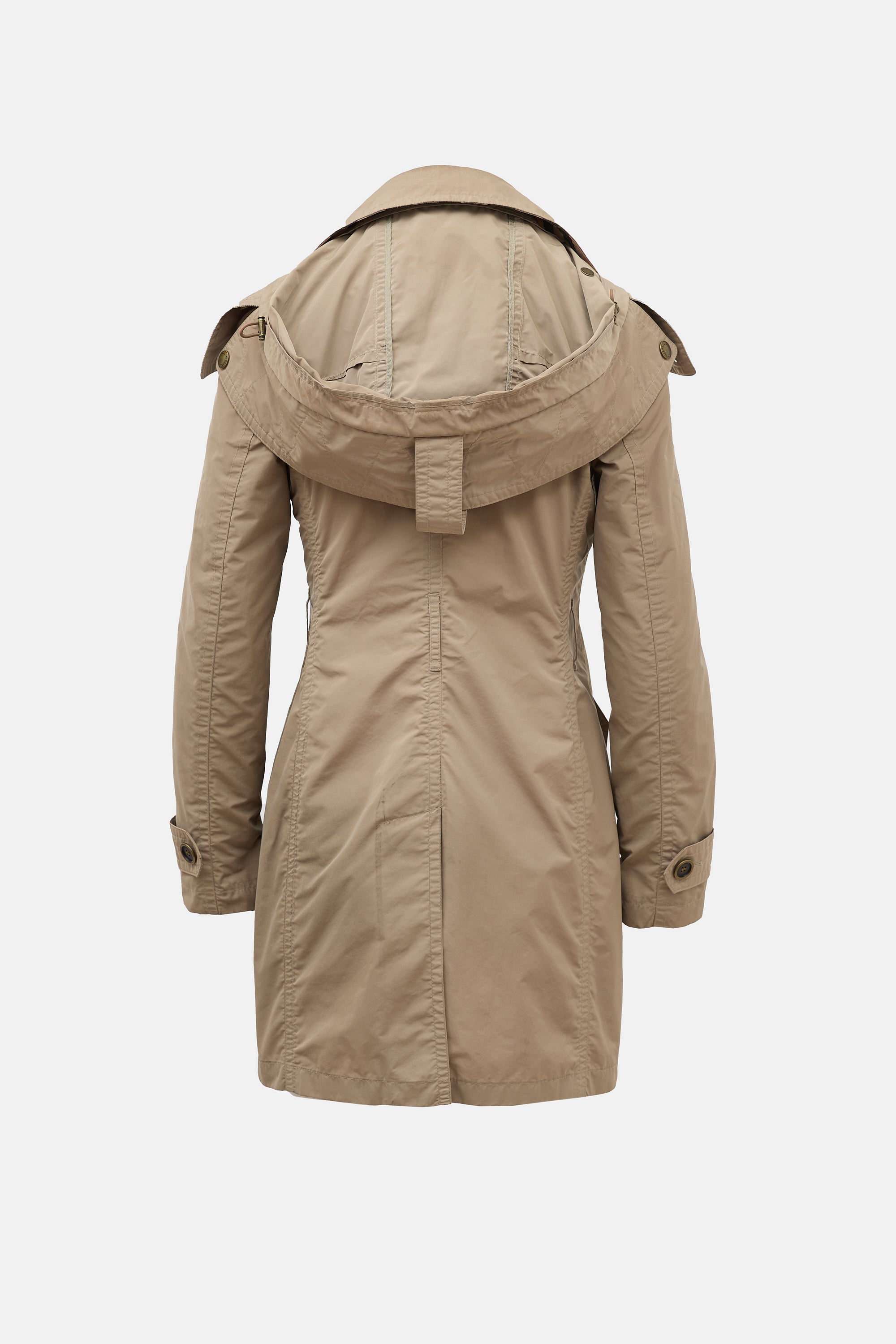 Burberry Brit Hooded Trench Coat