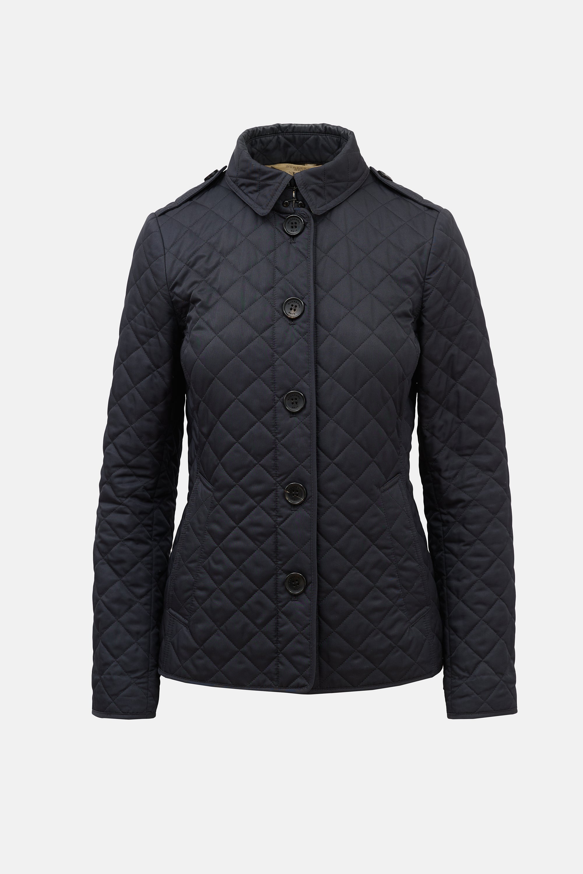 Burberry Quilted Check Lined Jacket