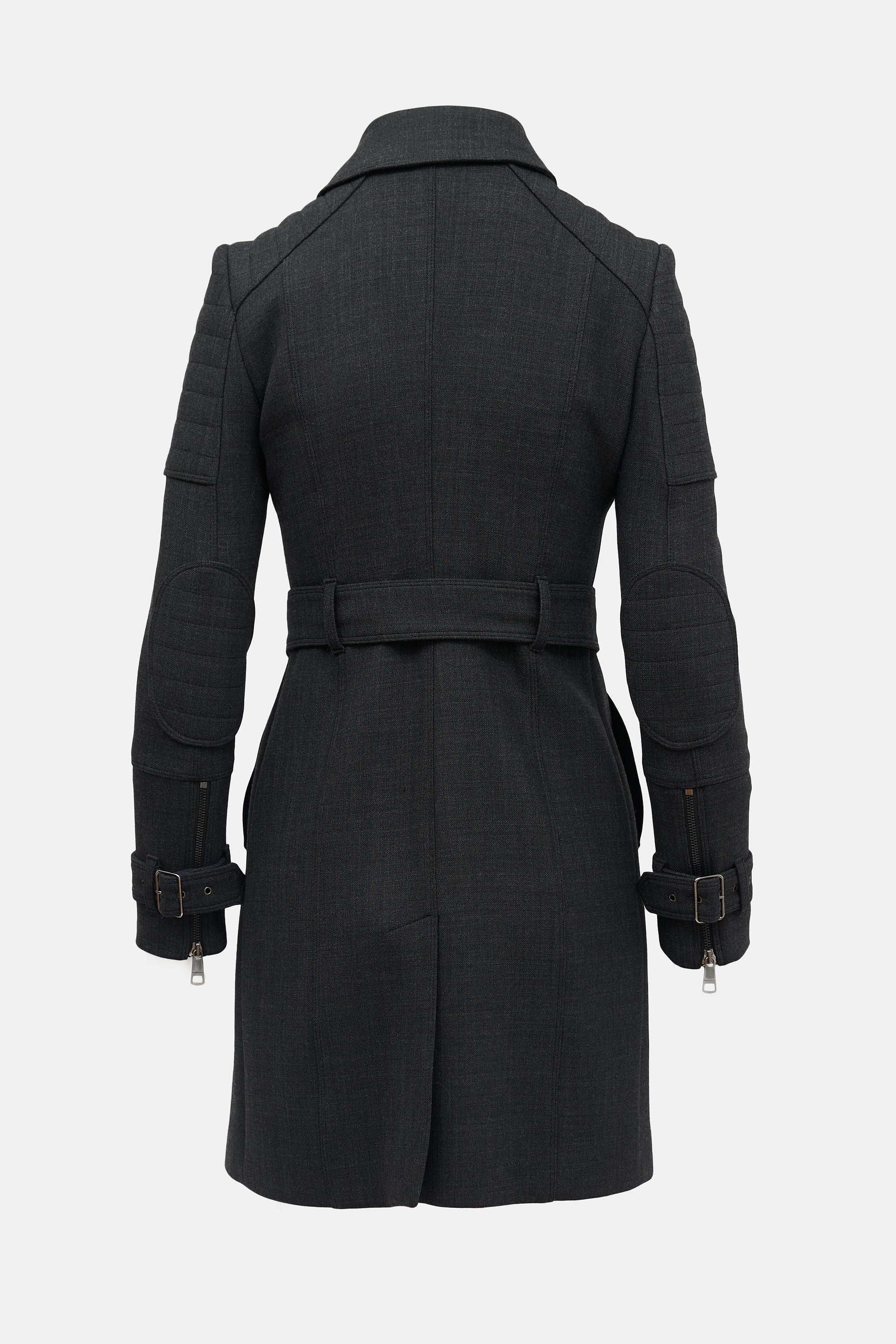 Burberry Double Breasted Zip Coat