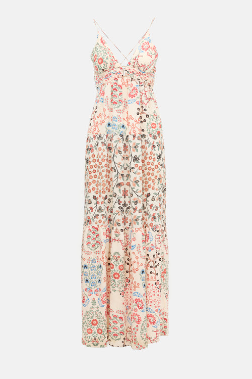 Ba&sh Floral Gisele Maxi Dress