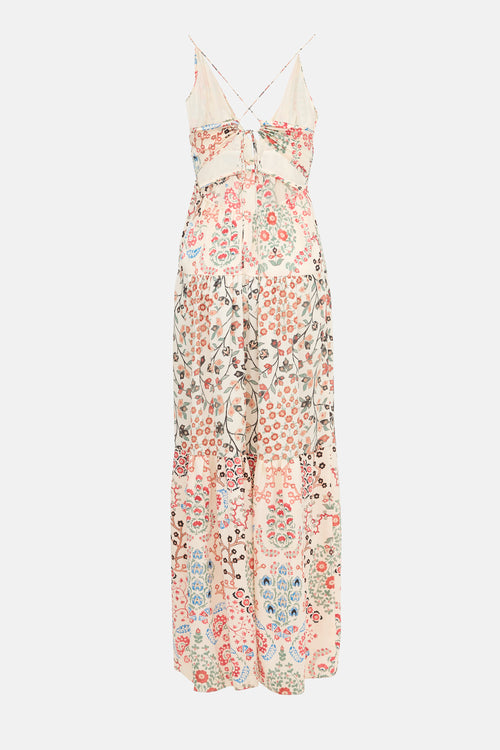 Ba&sh Floral Gisele Maxi Dress
