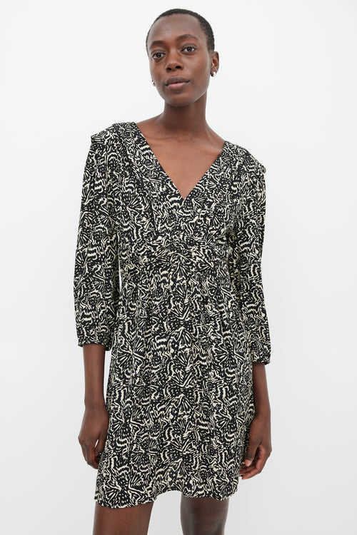 Ba&sh Black & White Patterned Dress