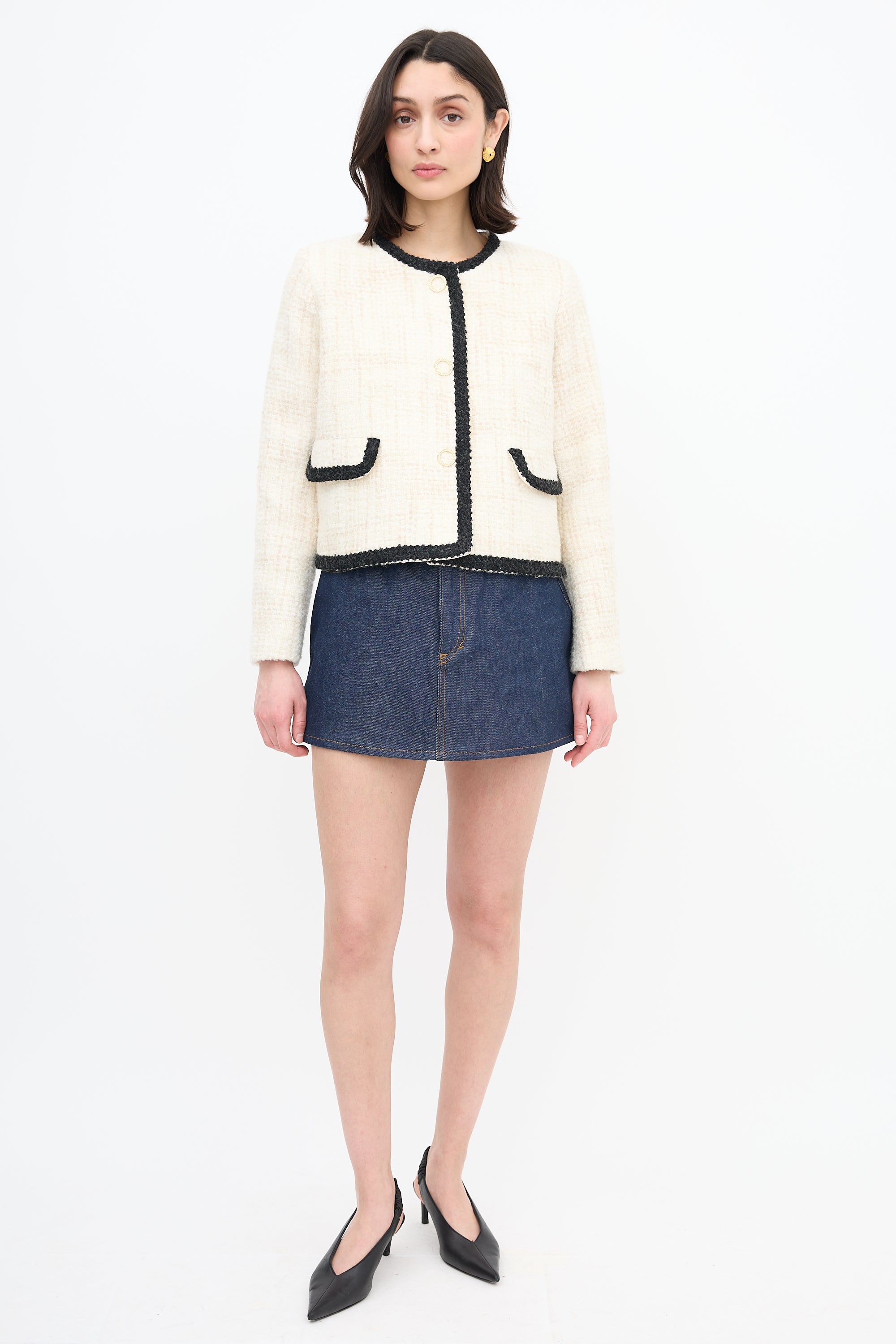 Ba&sh Tweed Fedji Jacket