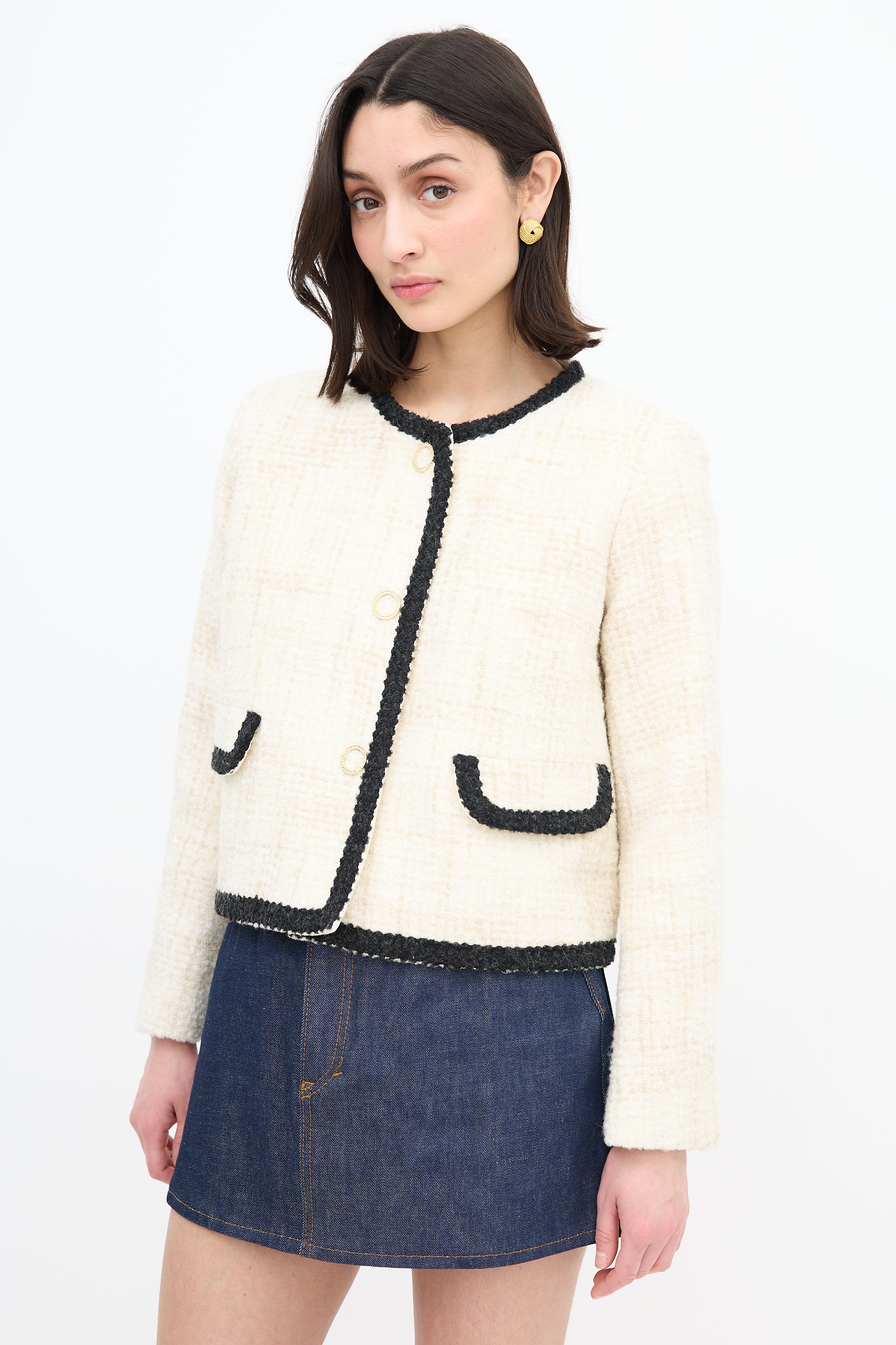 Ba&sh Tweed Fedji Jacket